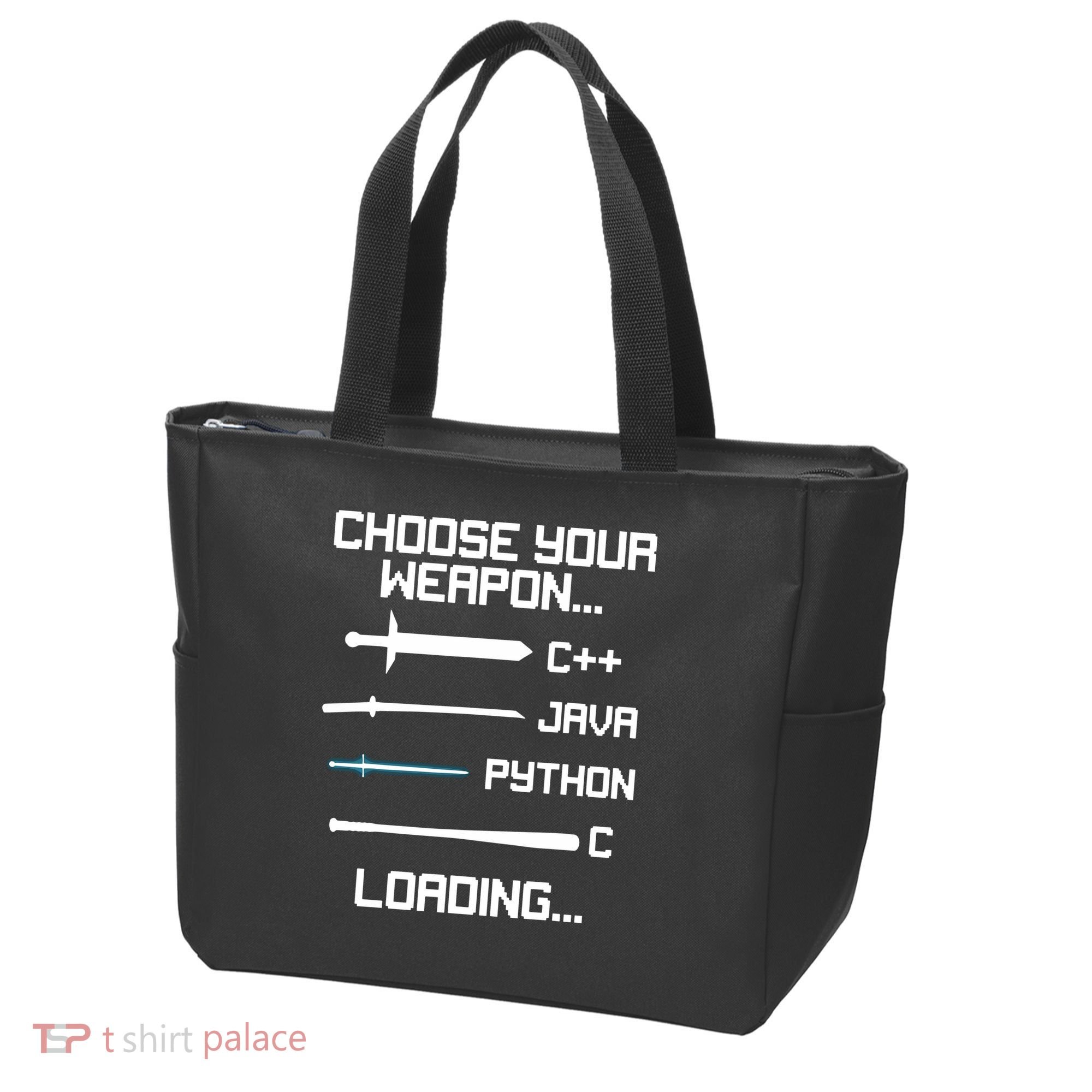 Funny Programmer Geek Java C Programming Tote Bag