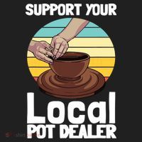 Funny Pottery Gift For Pot Dealer Pottery Artists Women's Sweatshirt thumb 2