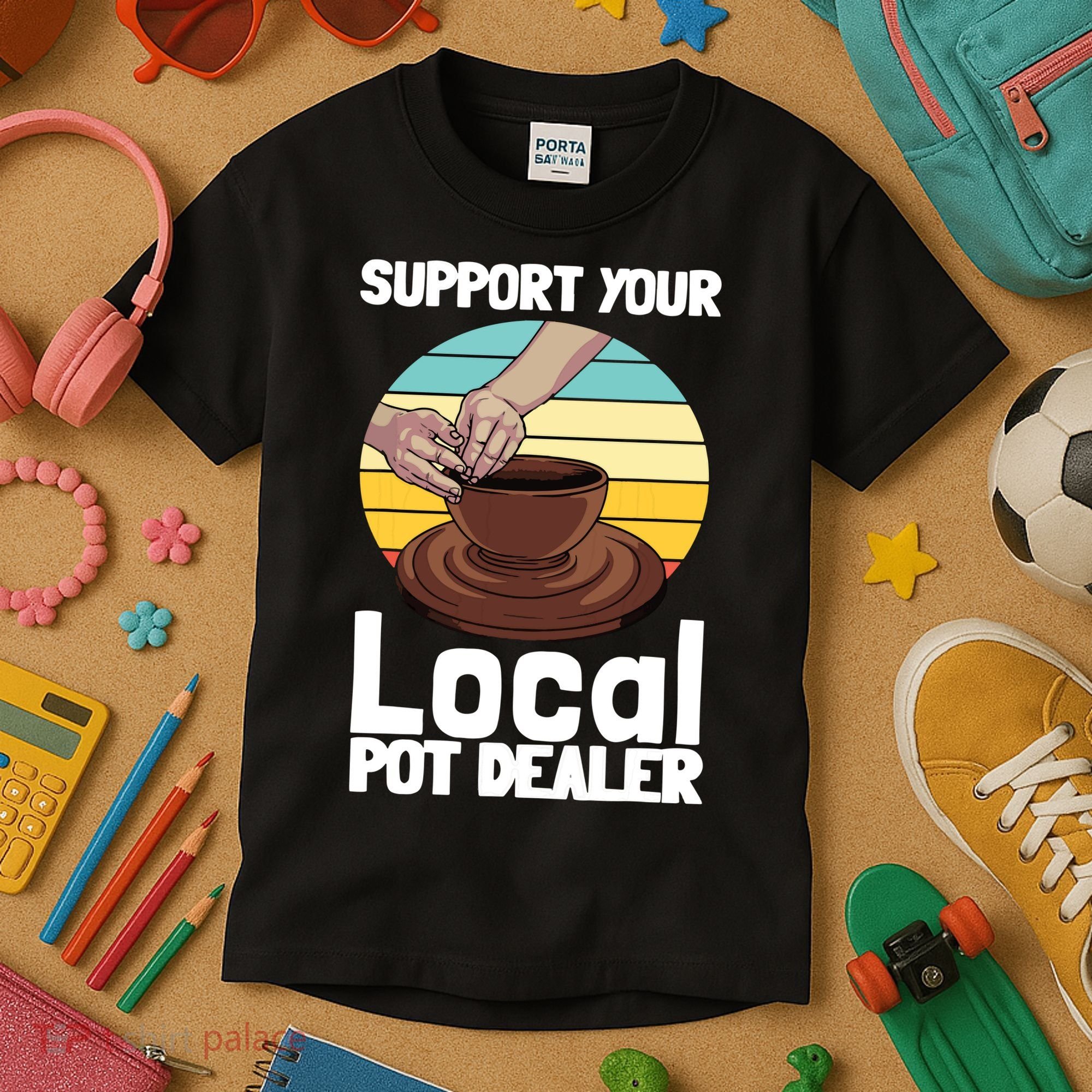 Funny Pottery Gift For Pot Dealer Pottery Artists Kids T-Shirt