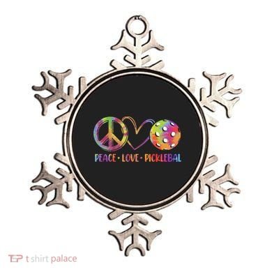 Funny Pickleball Gift Retired Ladies Peace Love Pickleball Gift Ornament