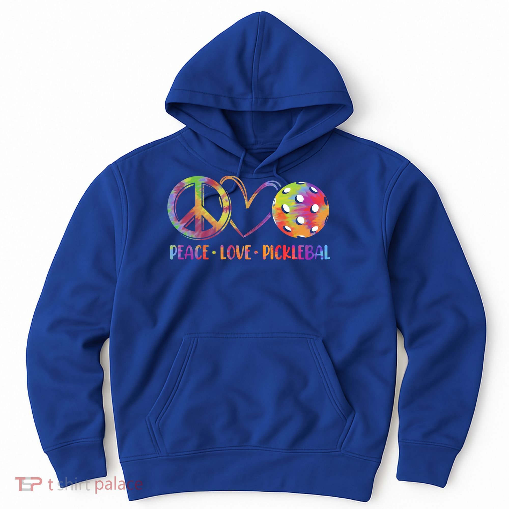 Funny Pickleball Gift Retired Ladies Peace Love Pickleball Gift Hoodie