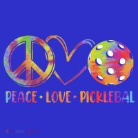 Funny Pickleball Gift Retired Ladies Peace Love Pickleball Gift T-Shirt thumb 7
