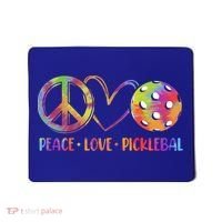 Funny Pickleball Gift Retired Ladies Peace Love Pickleball Gift Mousepad thumb 0