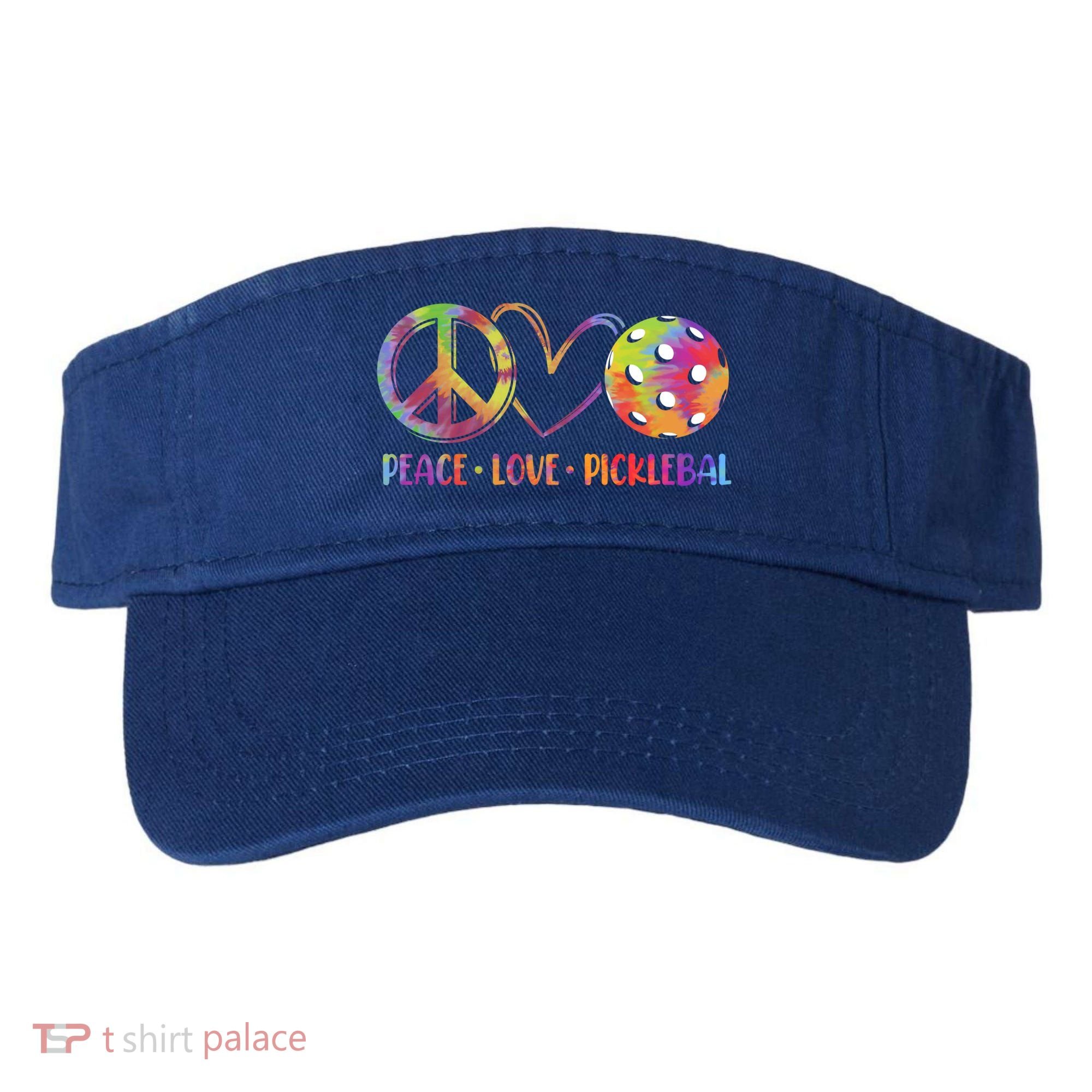 Funny Pickleball Gift Retired Ladies Peace Love Pickleball Gift Visor