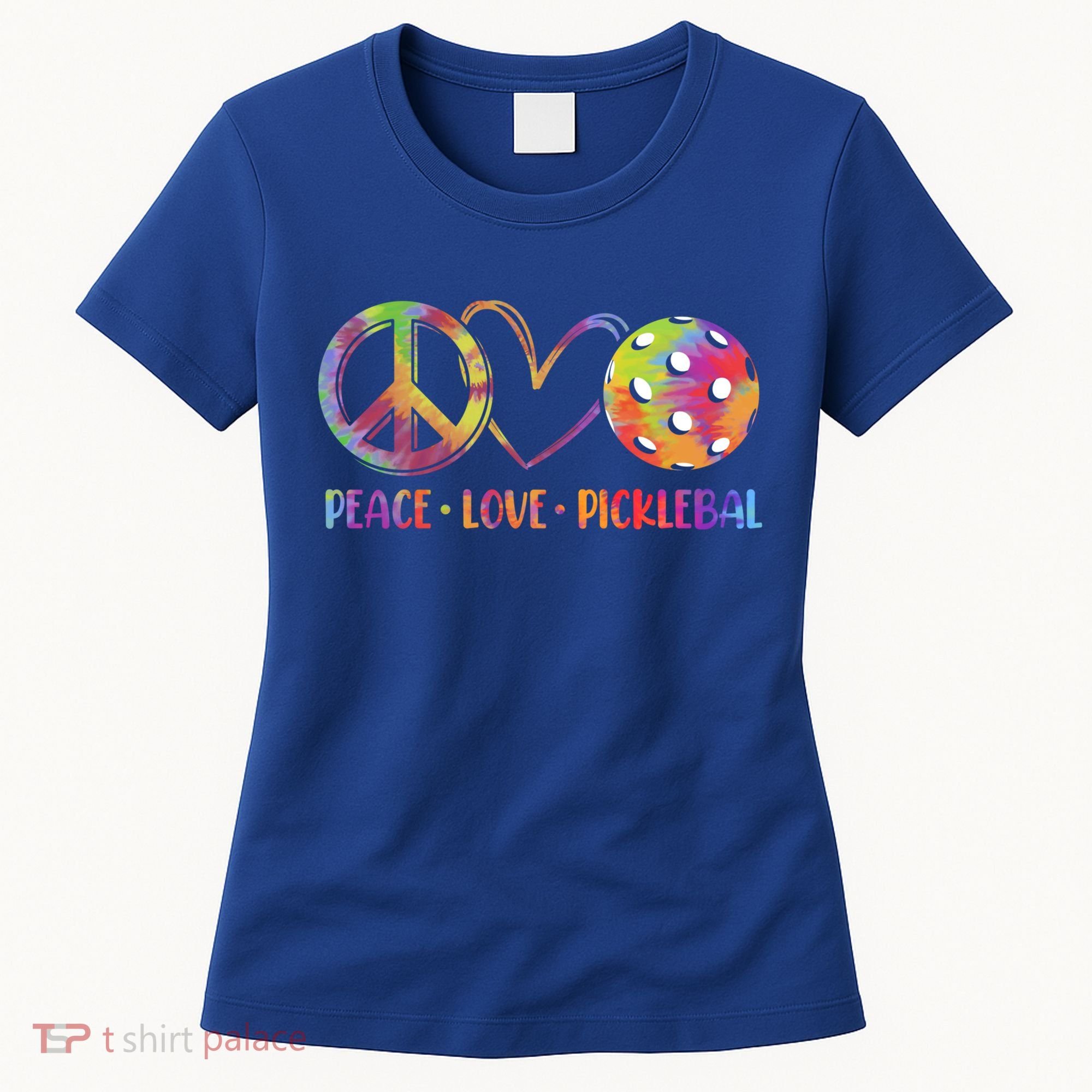Funny Pickleball Gift Retired Ladies Peace Love Pickleball Gift Women's T-Shirt