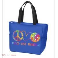 Funny Pickleball Gift Retired Ladies Peace Love Pickleball Gift Tote Bag thumb 3