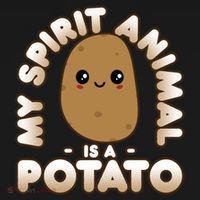 Funny Potato Gift Cute Kawaii My Spirit Animal Is A Potato Meaningful Gift Long Sleeve Shirt thumb 2