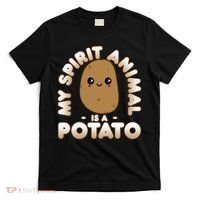 Funny Potato Gift Cute Kawaii My Spirit Animal Is A Potato Meaningful Gift T-Shirt thumb 0