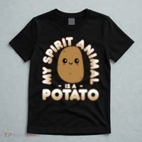 Funny Potato Gift Cute Kawaii My Spirit Animal Is A Potato Meaningful Gift T-Shirt thumb 5