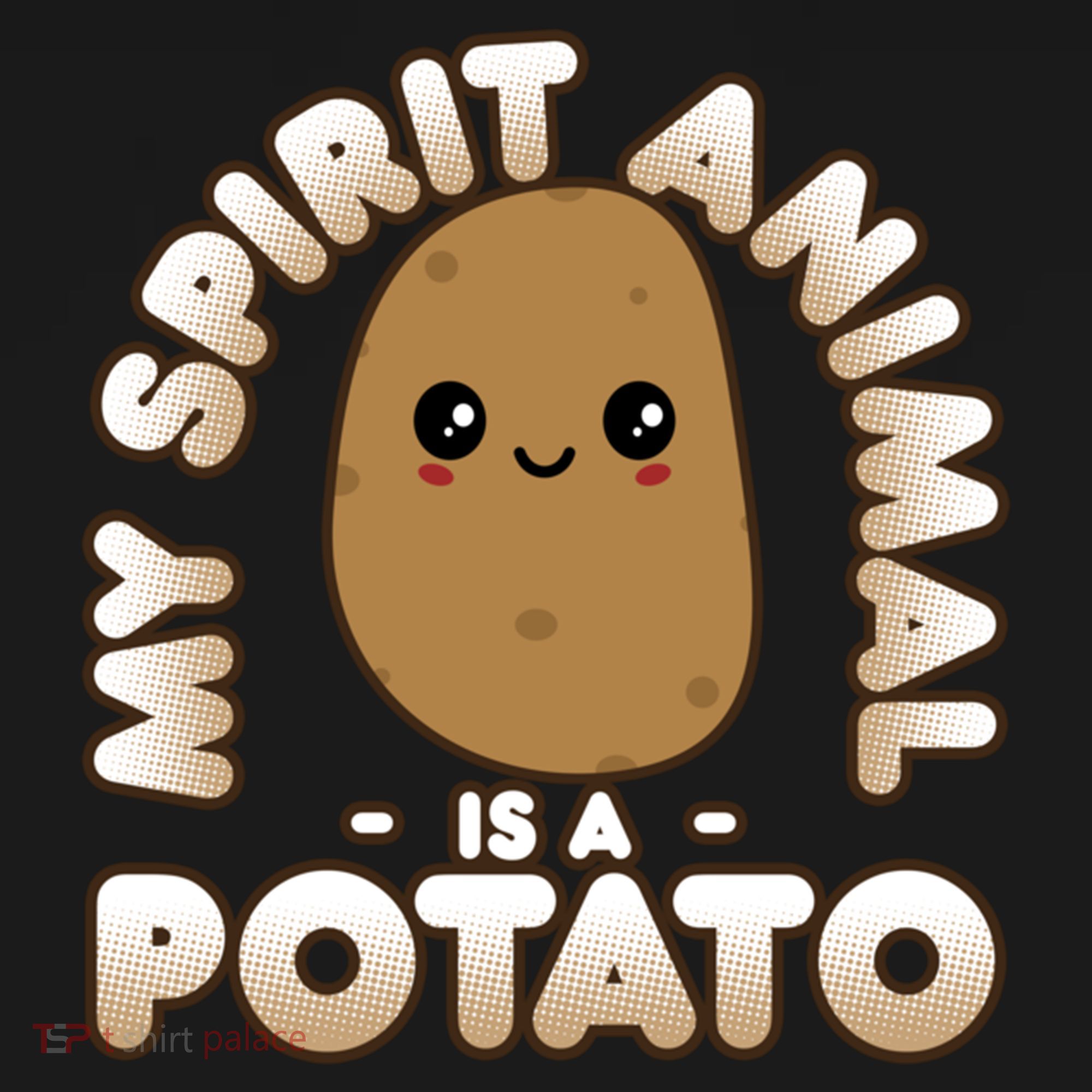 Funny Potato Gift Cute Kawaii My Spirit Animal Is A Potato Meaningful Gift Women's Tank Top