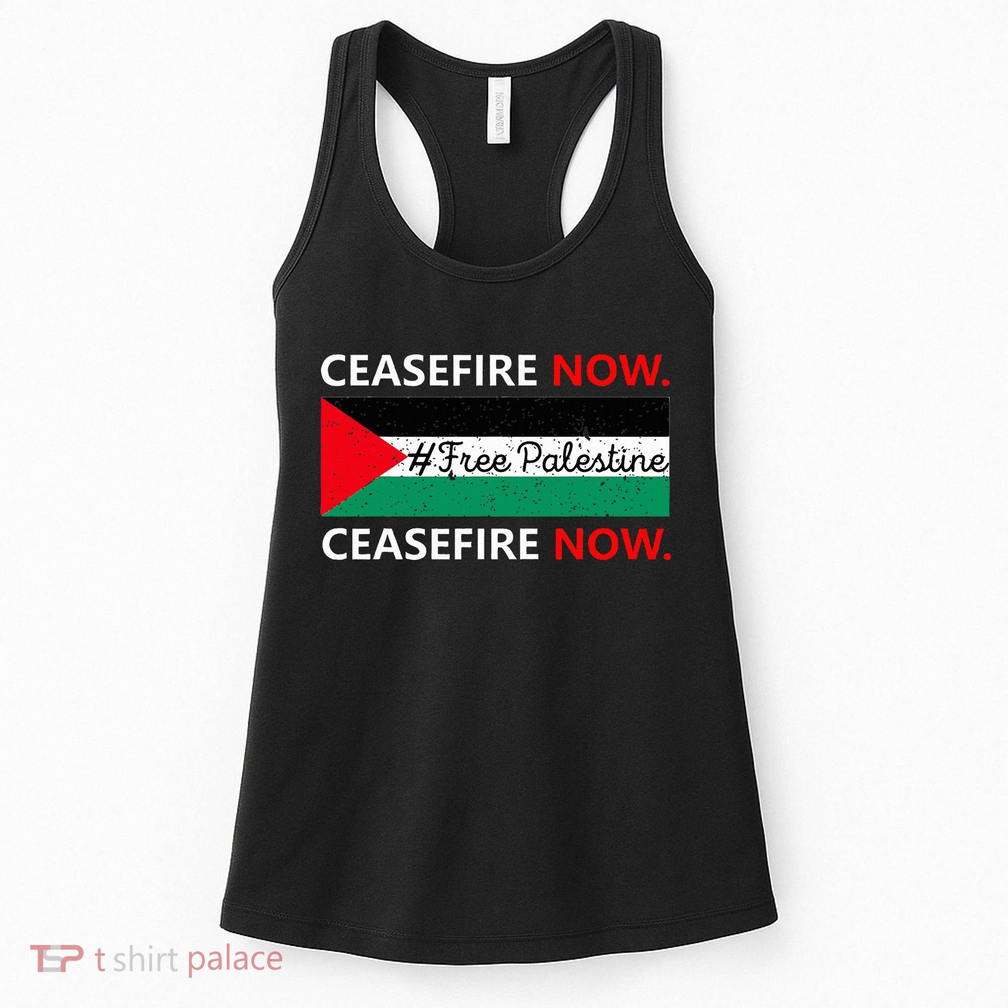 Free Palestine Gaza Jews Say Cease Fire Now Not In Our Name Women's Tank Top