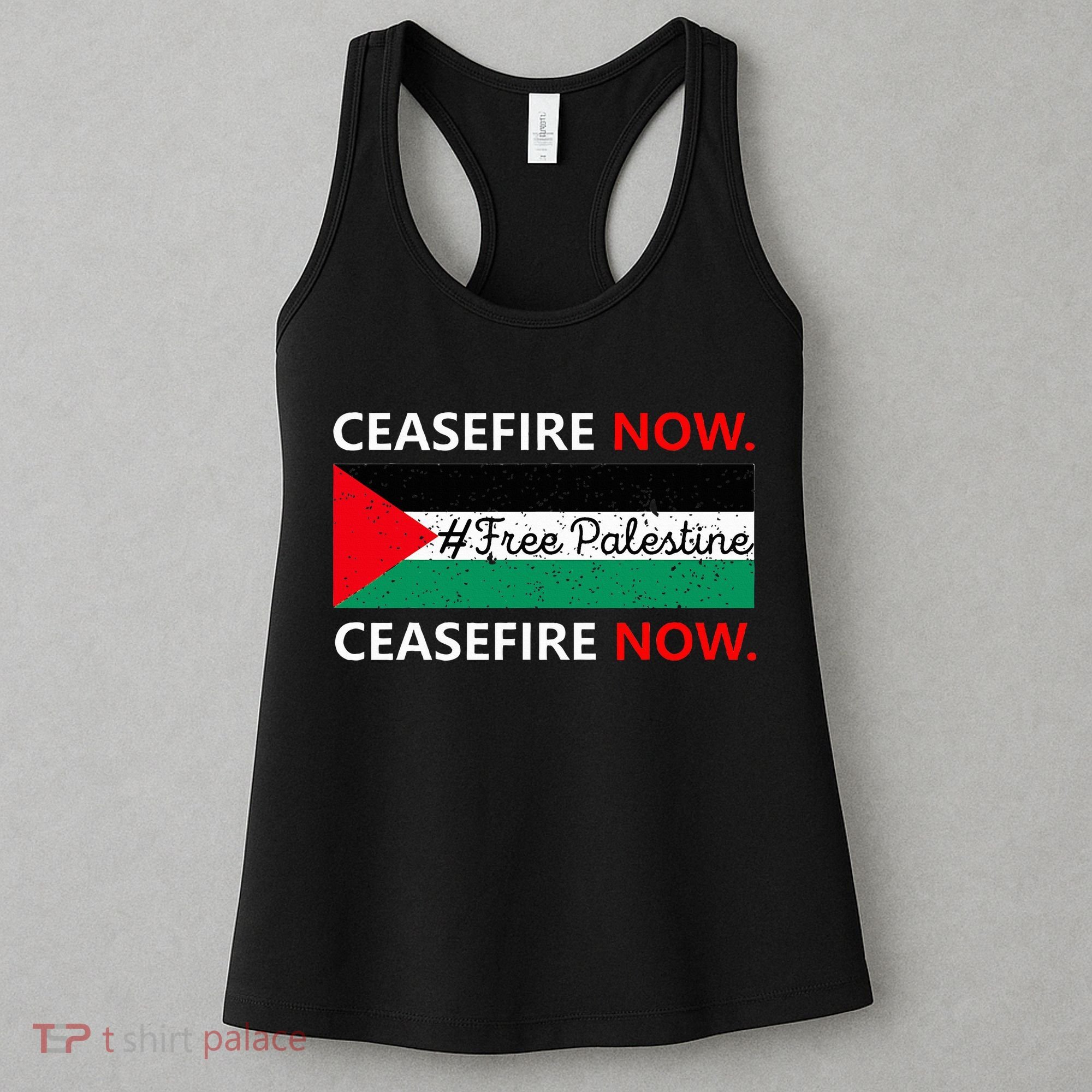 Free Palestine Gaza Jews Say Cease Fire Now Not In Our Name Women's Tank Top