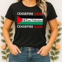 Free Palestine Gaza Jews Say Cease Fire Now Not In Our Name Women's T-Shirt thumb 2