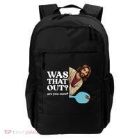 Funny Pickleball Gift Was That Out Jesus Backpack thumb 0
