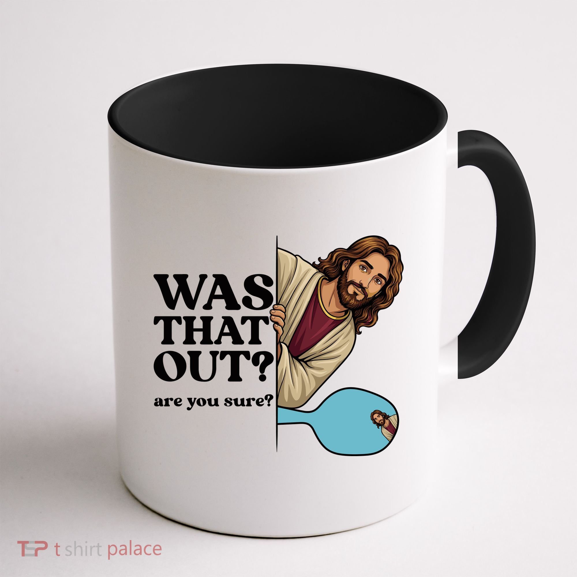 Funny Pickleball Gift Was That Out Jesus Coffee Mug