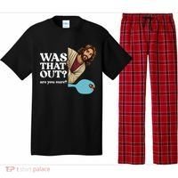 Funny Pickleball Gift Was That Out Jesus Pajama Set thumb 0