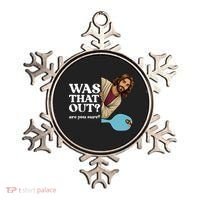 Funny Pickleball Gift Was That Out Jesus Ornament thumb 0