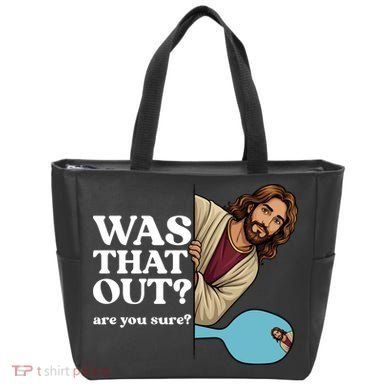 Funny Pickleball Gift Was That Out Jesus Tote Bag