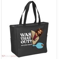 Funny Pickleball Gift Was That Out Jesus Tote Bag thumb 2