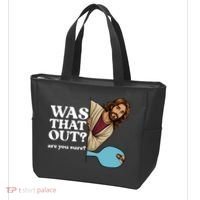 Funny Pickleball Gift Was That Out Jesus Tote Bag thumb 3