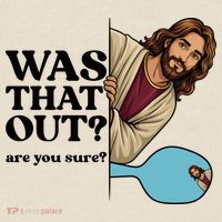 Funny Pickleball Gift Was That Out Jesus T-Shirt thumb 2