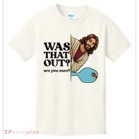 Funny Pickleball Gift Was That Out Jesus Kids T-Shirt thumb 0