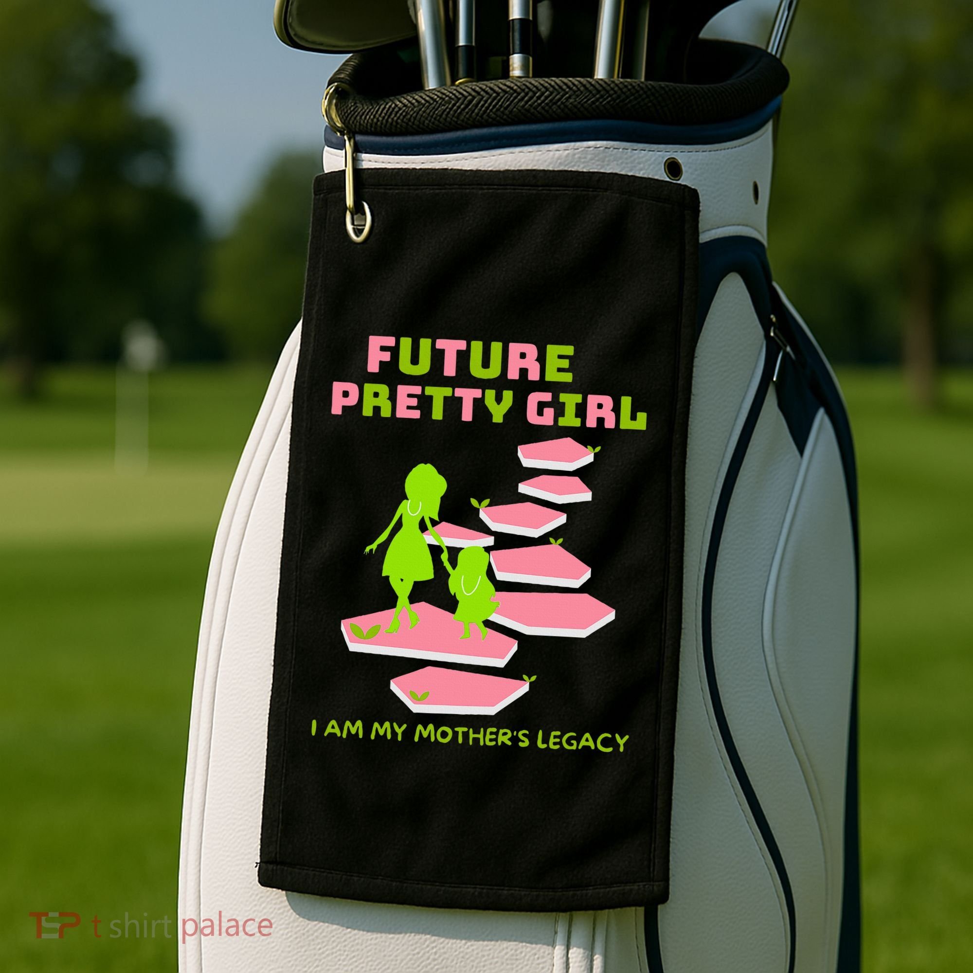 Future Pretty Girl First Black Sorority Golf Towel