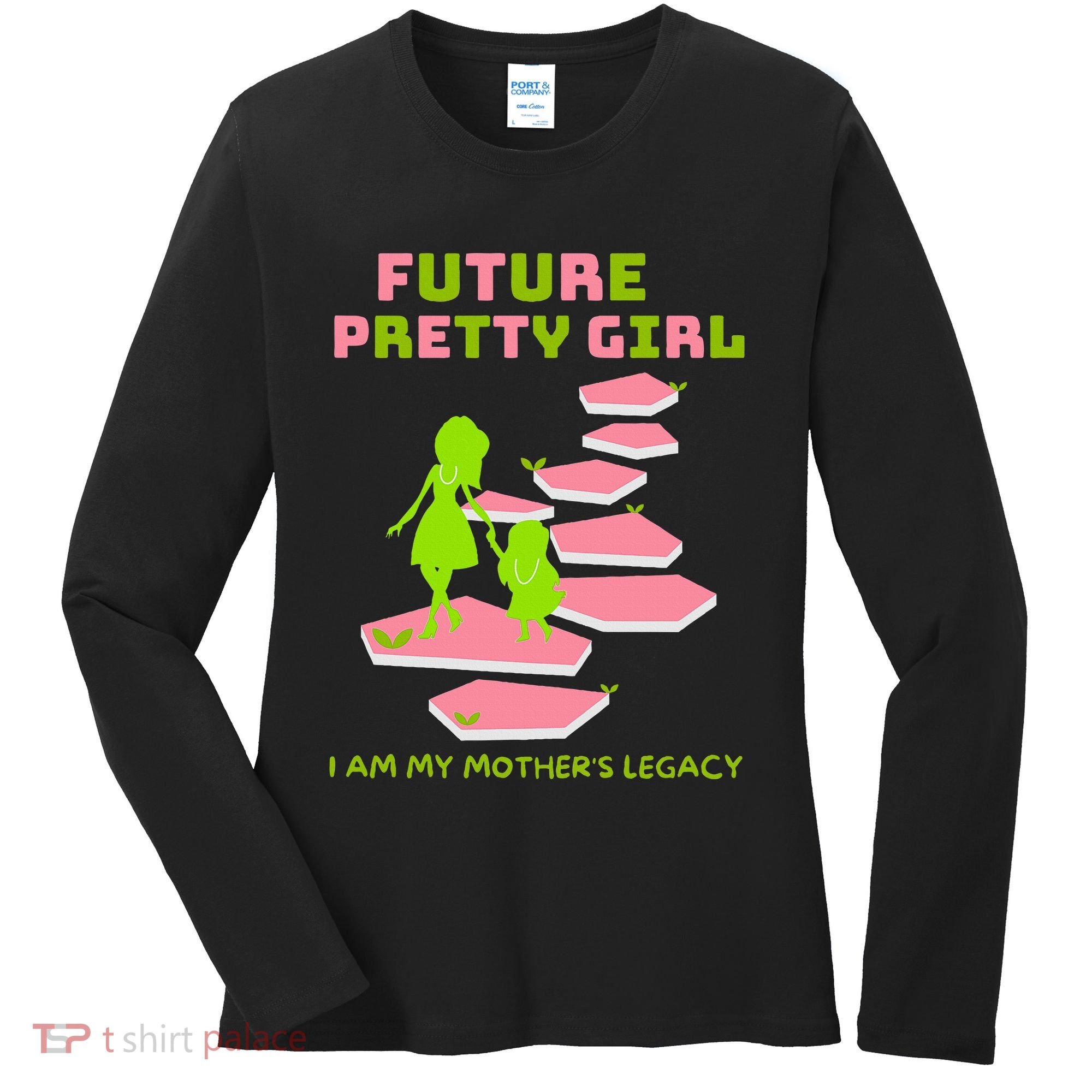 Future Pretty Girl First Black Sorority Women's Long Sleeve Shirt