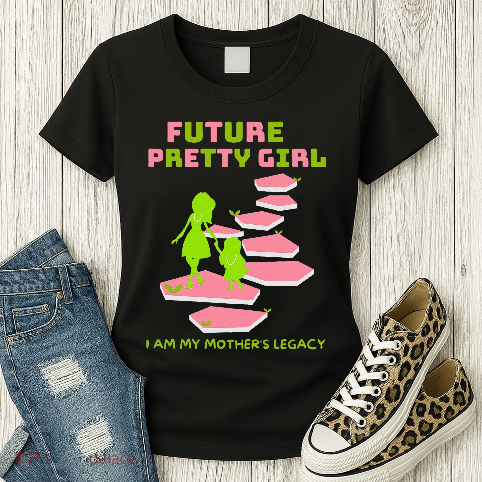 Future Pretty Girl First Black Sorority Women's T-Shirt