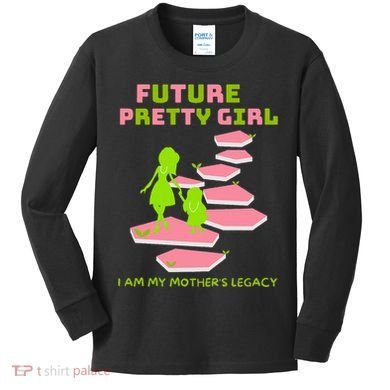 Future Pretty Girl First Black Sorority Kids Long Sleeve Shirt