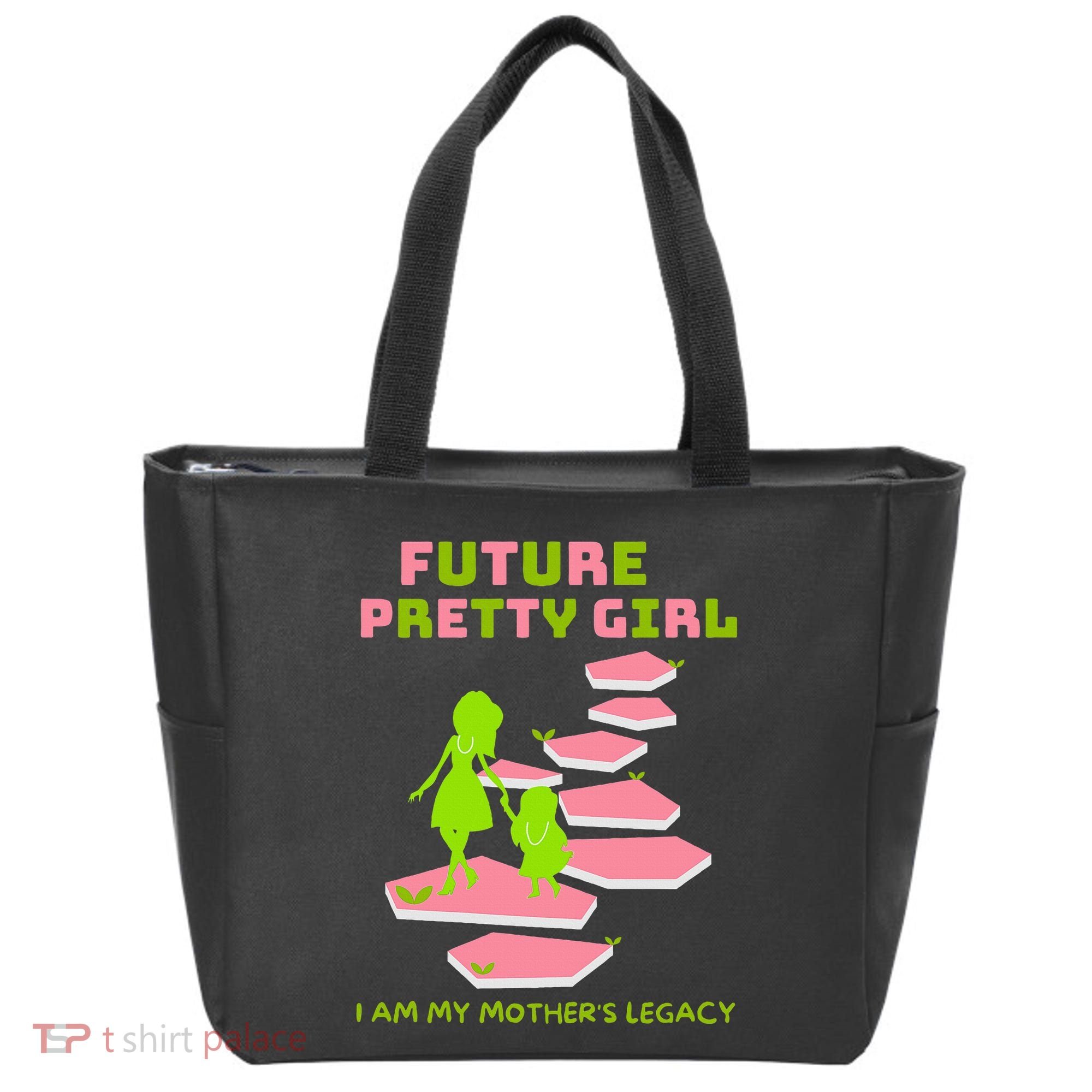 Future Pretty Girl First Black Sorority Tote Bag
