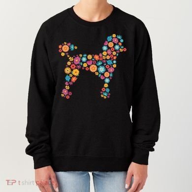 Flower Poodle Gift Women's Sweatshirt