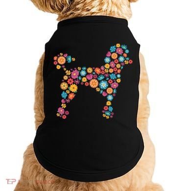 Flower Poodle Gift Doggie Tank