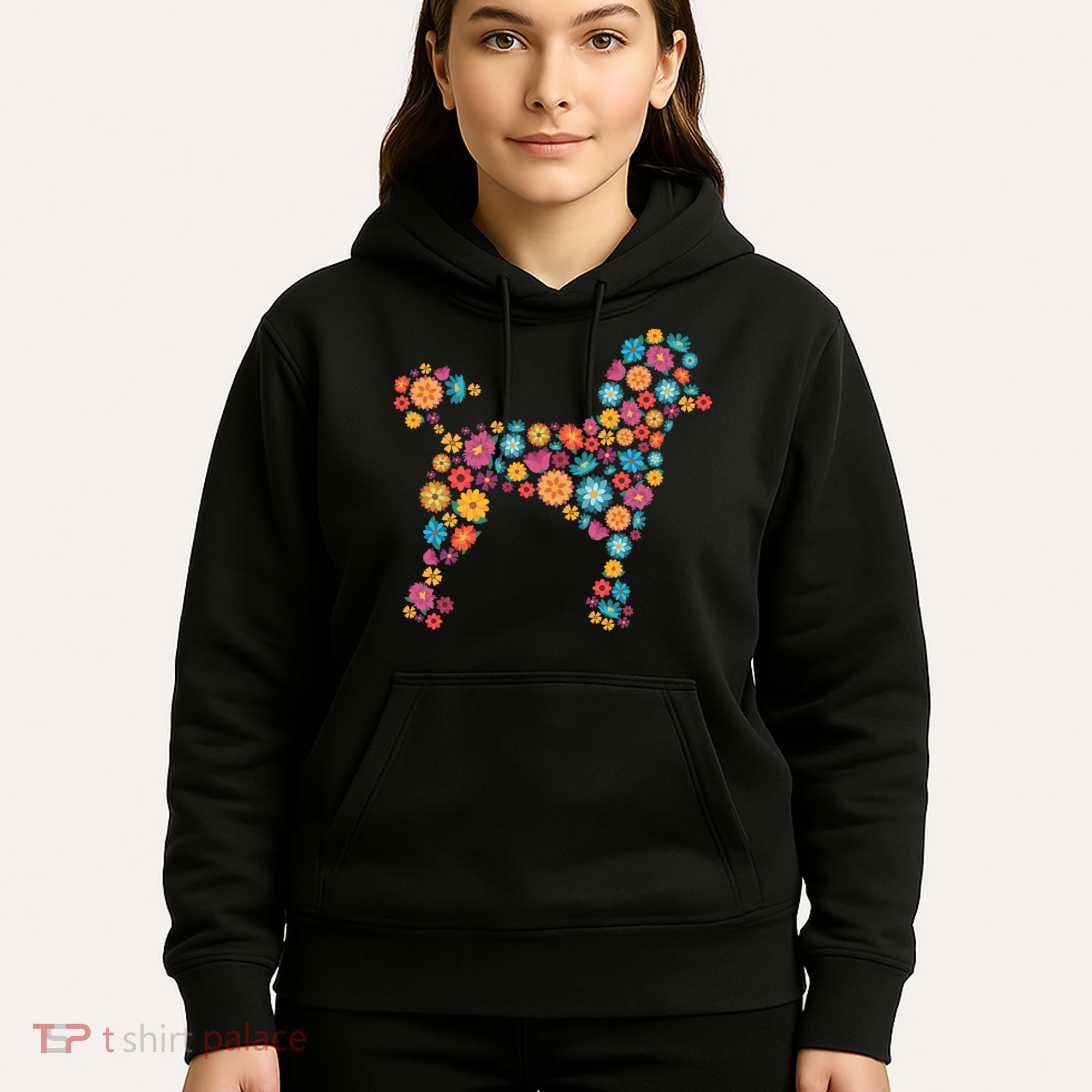 Flower Poodle Gift Hoodie