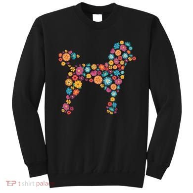 Flower Poodle Gift Sweatshirt