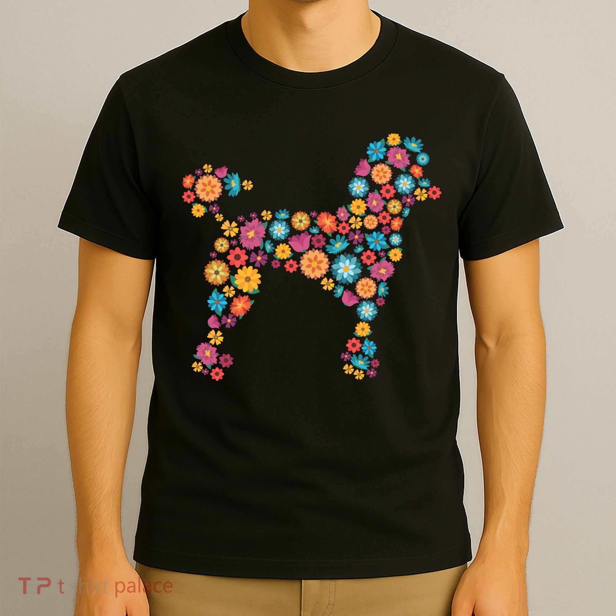 Flower Poodle Gift T-Shirt