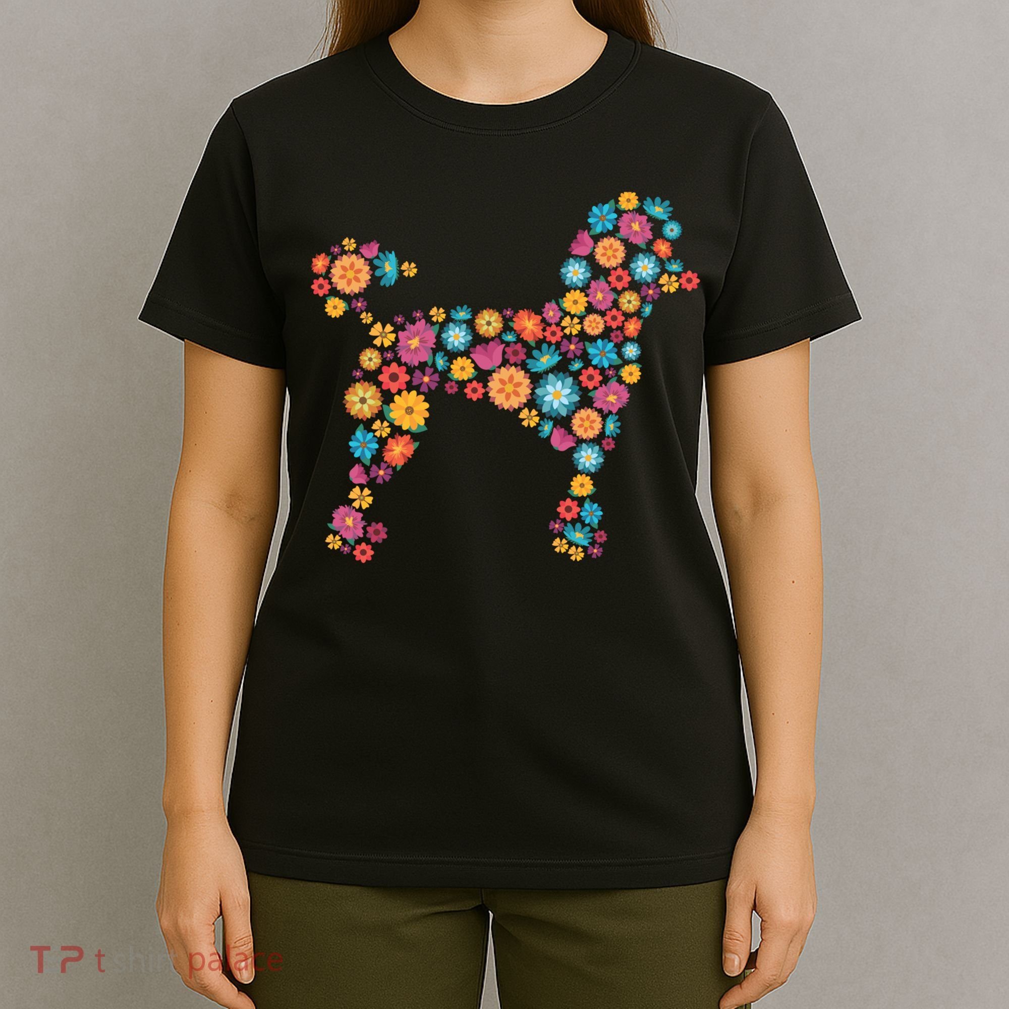 Flower Poodle Gift T-Shirt
