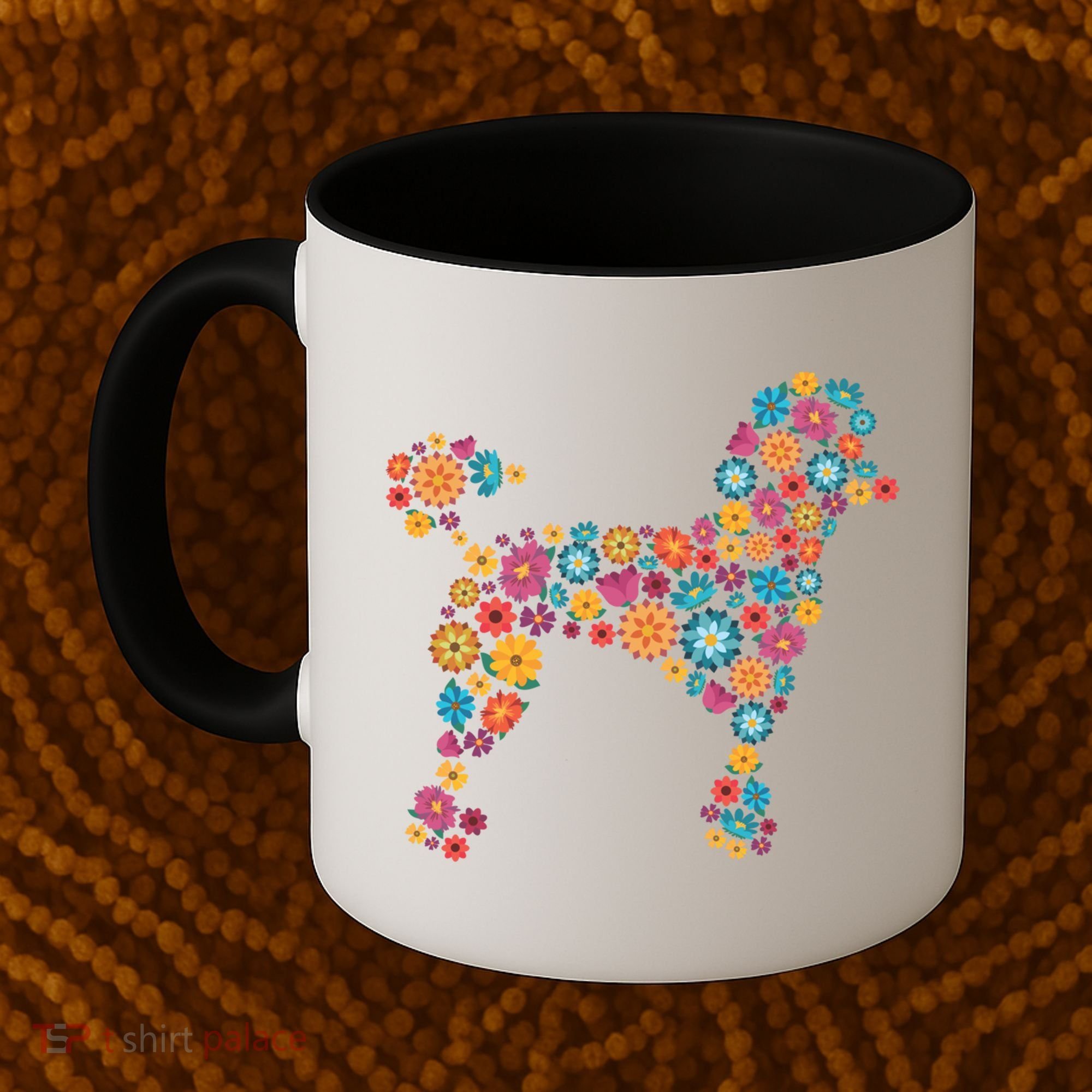 Flower Poodle Gift Coffee Mug