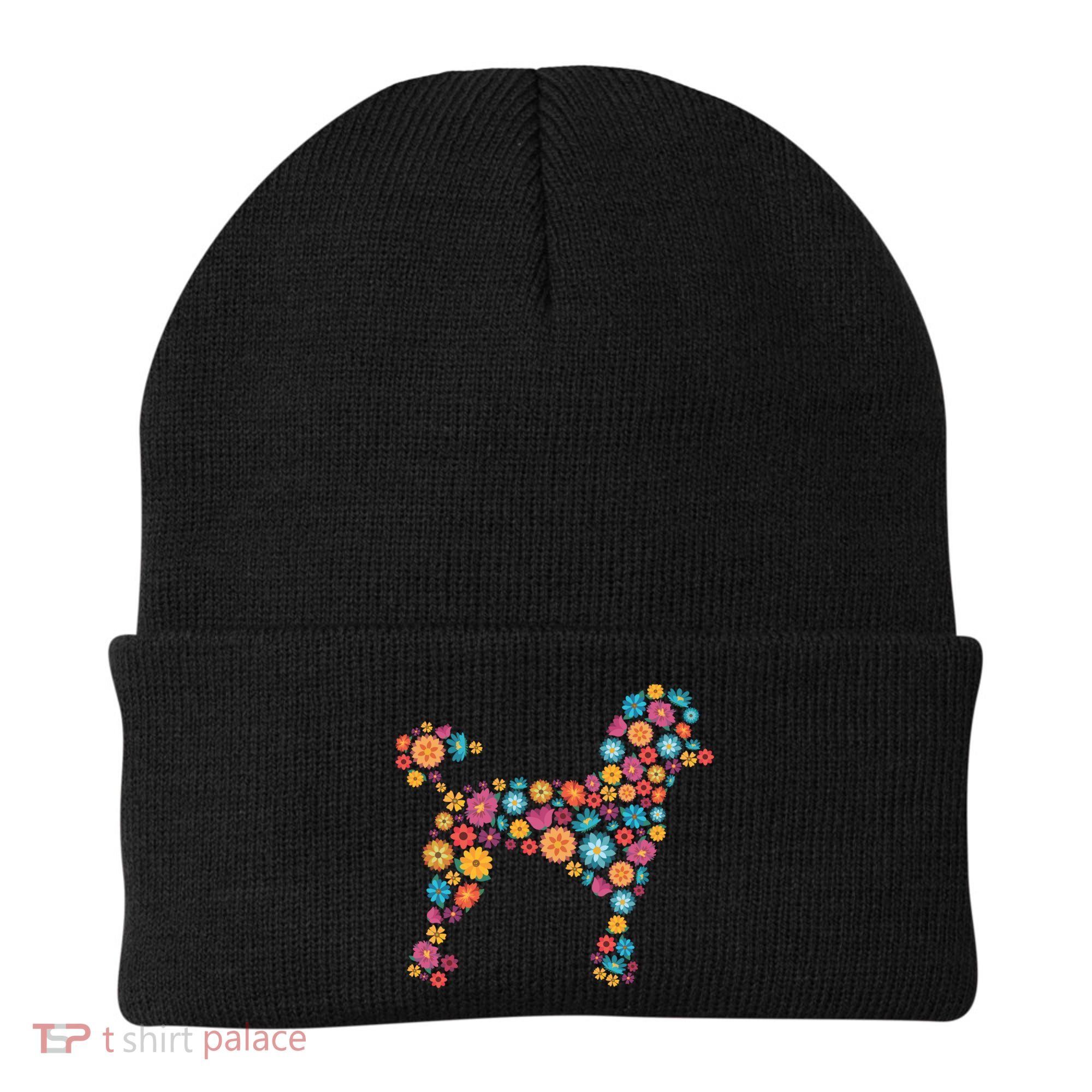 Flower Poodle Gift Beanie