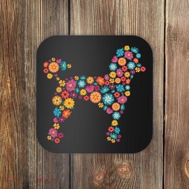 Flower Poodle Gift Coaster