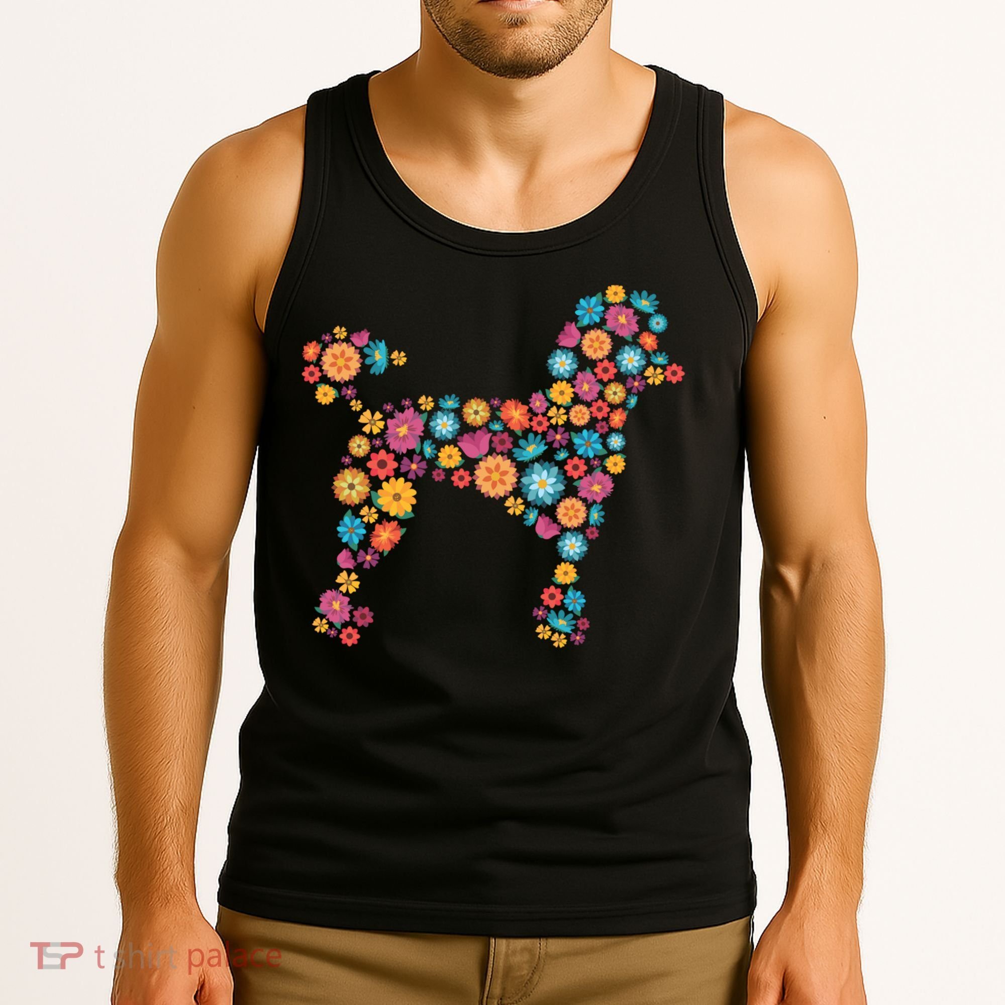 Flower Poodle Gift Tank Top