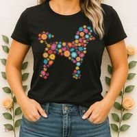 Flower Poodle Gift Women's T-Shirt thumb 2