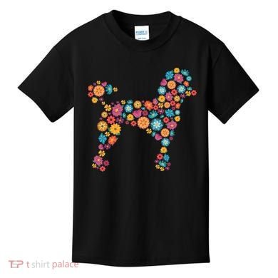 Flower Poodle Gift Kids T-Shirt