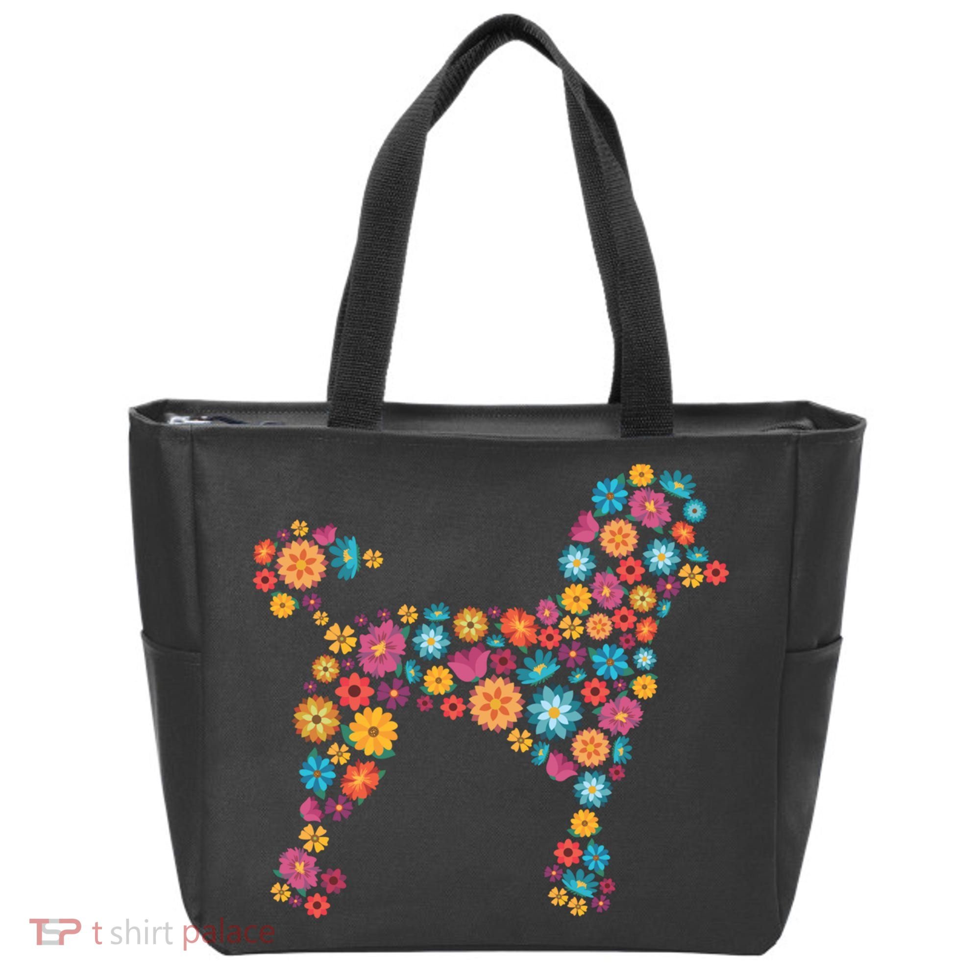 Flower Poodle Gift Tote Bag