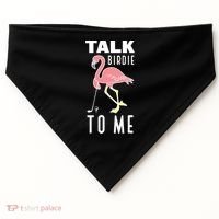 Flamingo Playing Golf Talk Birdie To Me Golfing Funny Golfer USA-Made Doggie Bandana thumb 0