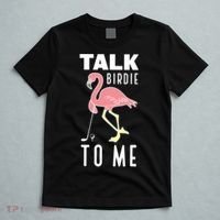 Flamingo Playing Golf Talk Birdie To Me Golfing Funny Golfer T-Shirt thumb 5