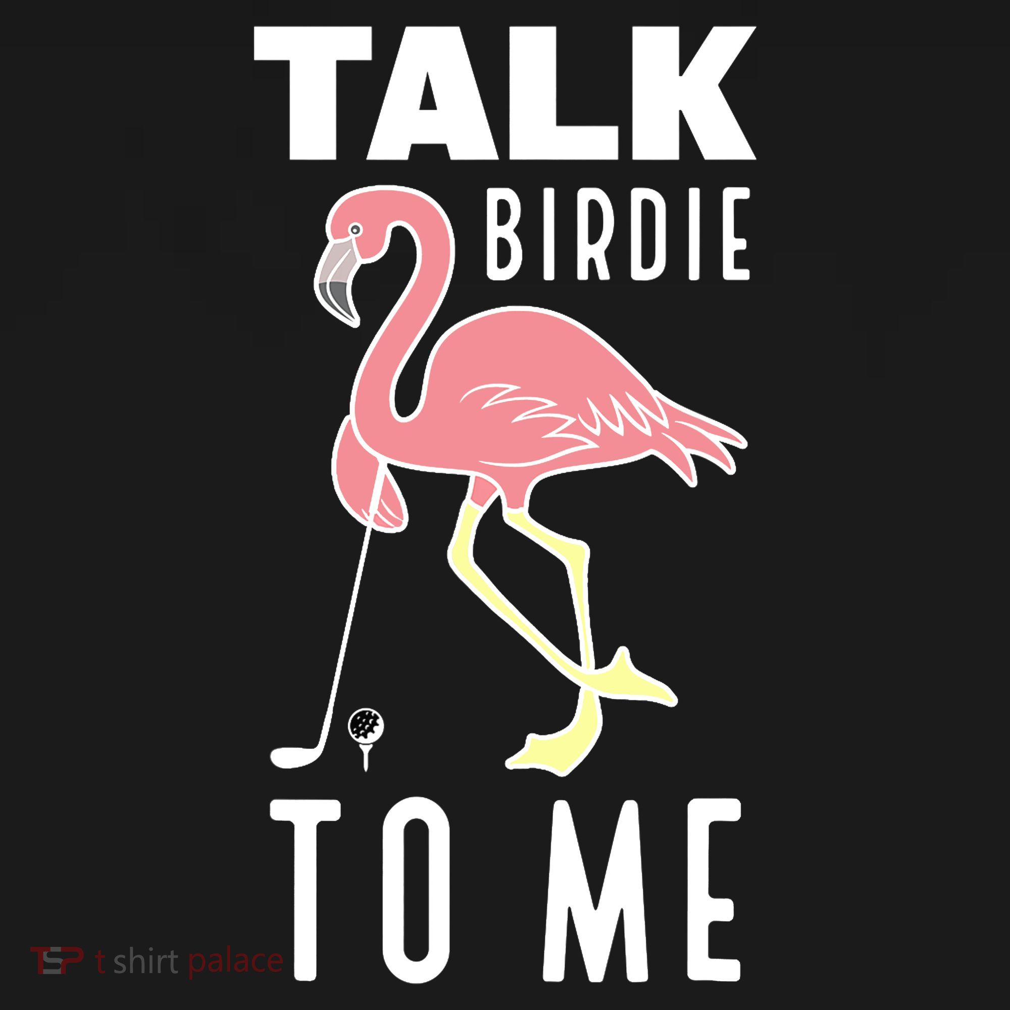 Flamingo Playing Golf Talk Birdie To Me Golfing Funny Golfer Women's Hoodie
