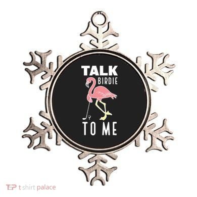 Flamingo Playing Golf Talk Birdie To Me Golfing Funny Golfer Ornament