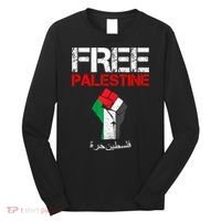 Free Palestine Gaza Palestinian Fist Long Sleeve Shirt thumb 0