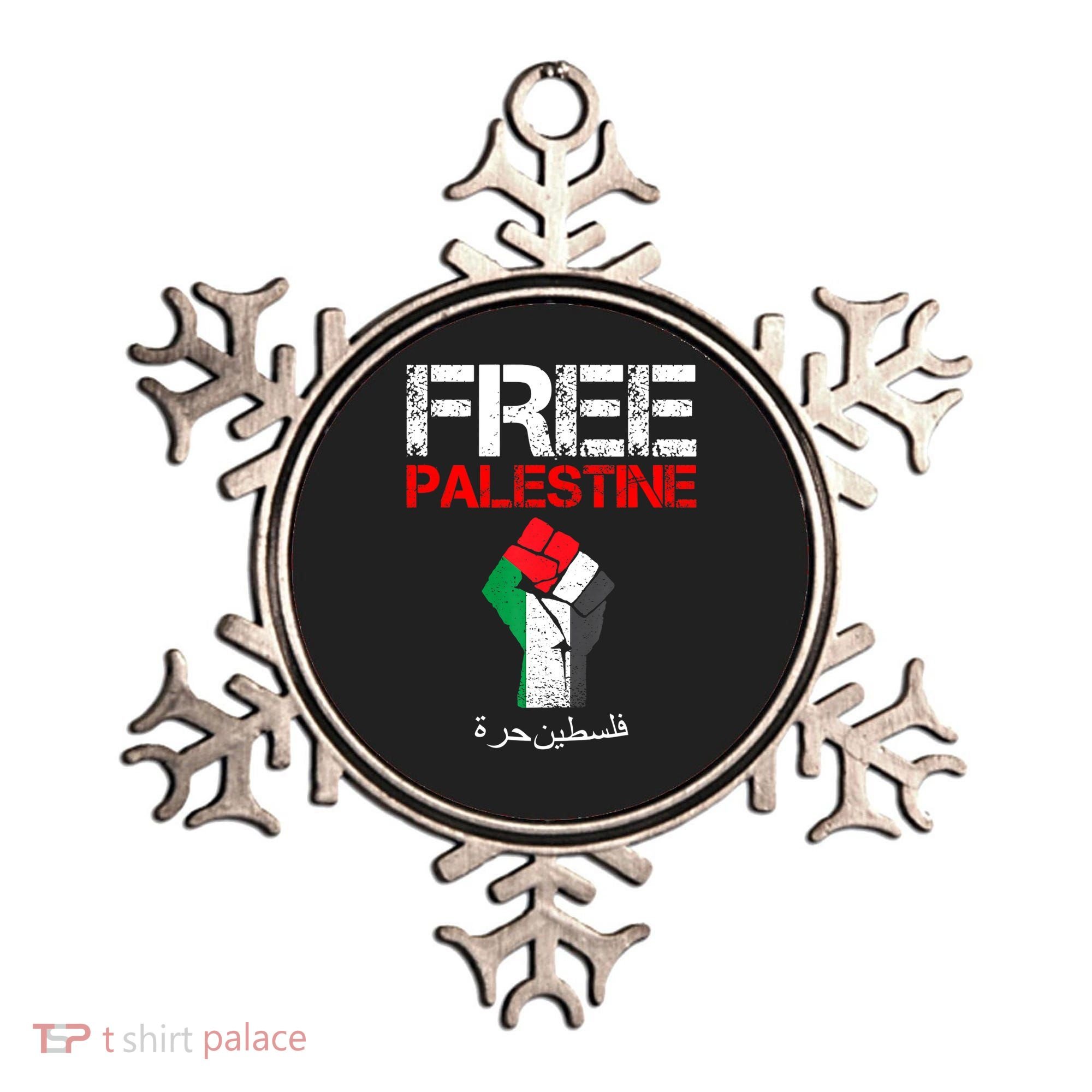 Free Palestine Gaza Palestinian Fist Ornament